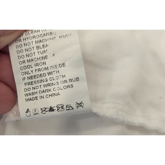 SNDYS. White Full Zip Belt Tie Waist Mini Dress Size Medium - Picture 6 of 7